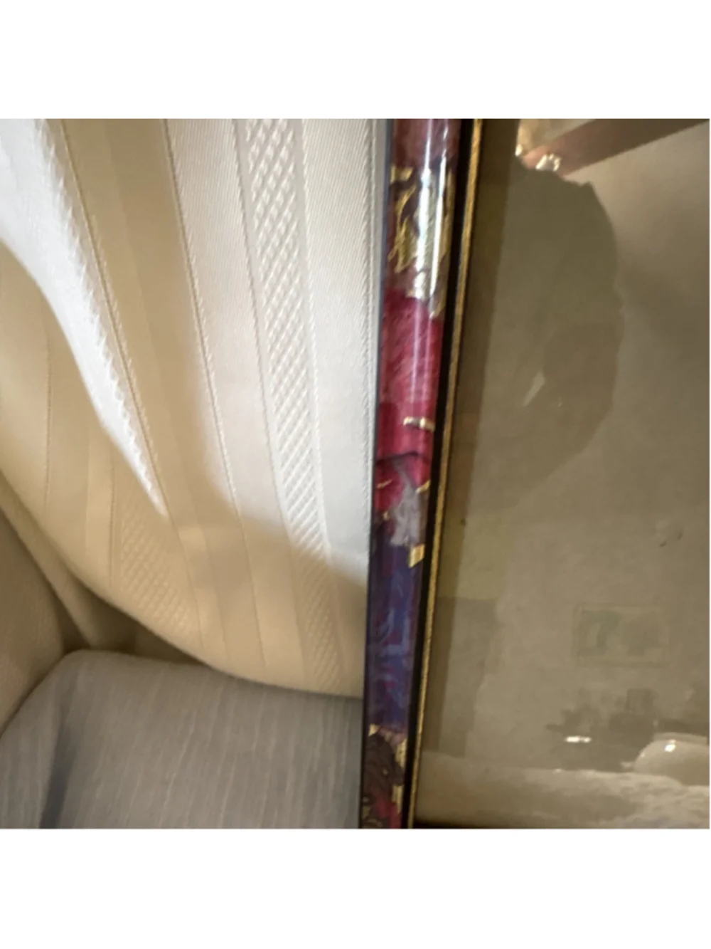 Floral Multicolor Gold Plastic Photo Frame 8x10 portra￼ Freestanding Clear Glass
